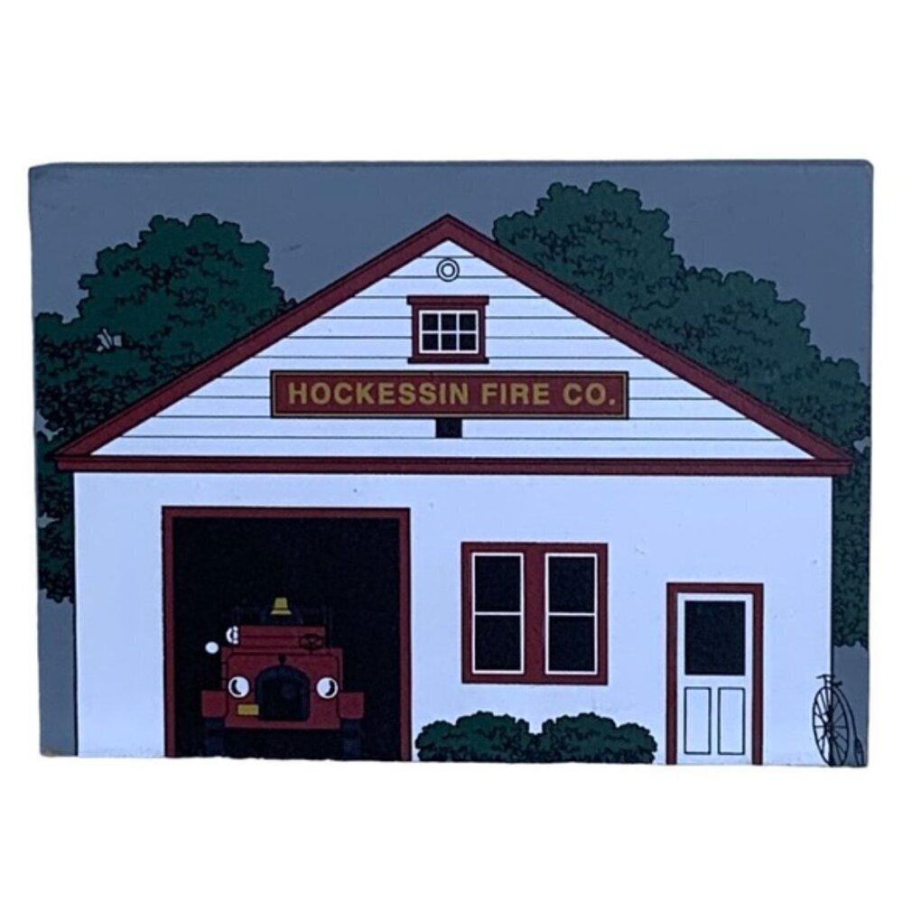 Delaware Vintage Historic Village of Hockessin Wood Buildings Firehouse Library - Picture 7 of 16